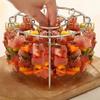 Easy to Clean Stainlesses Steel Air Fryers Skewers Rack Outdoor Grills Accessories for Meat Vegetables Chicken