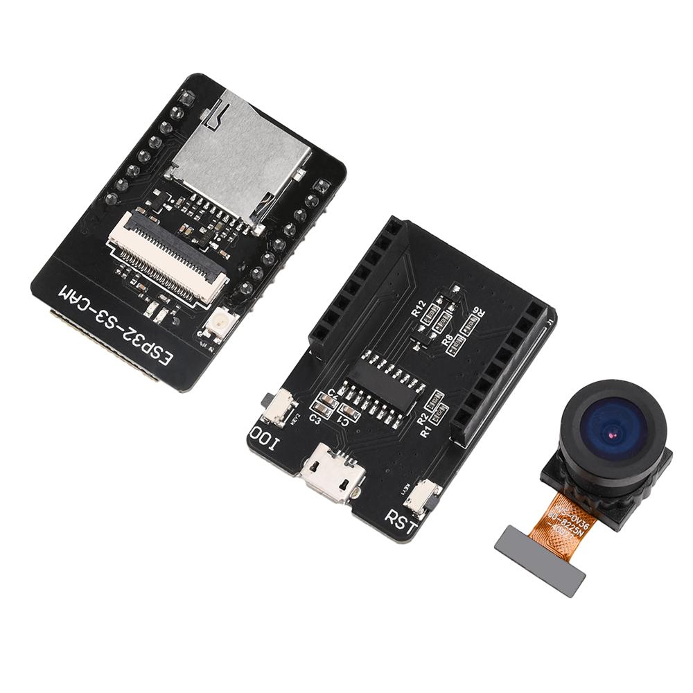 ESP32-S3-CAM Development Board WiFi Bluetooth Module Onboard ESP32-S3-WROOM-1 N16R8 Module with OV2640 Camera