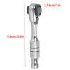 Heavy Dutys 1/4in Ratcheting Wrench With 7Position Adjustable Head And NonSlip Grip For DIY Projects 180Degree Direction