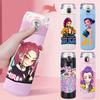 Anime K-Pop Demon Hunters Printed Thermos Cup Portable Stainless Steel 400Ml Water Bottle Leak Proof Camping Water Cup Kid Gift