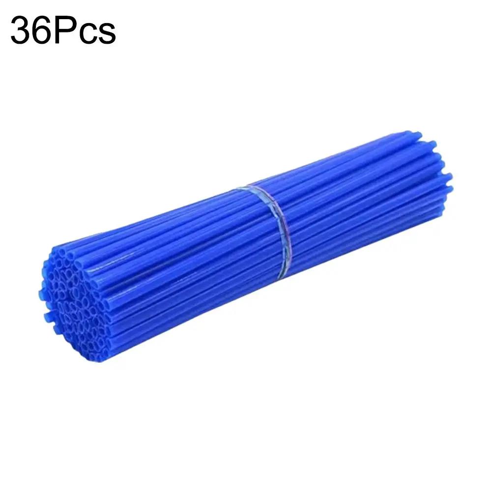 New Motorcycle 36 Pcs Wheel Rim Spoke Wrap Kit Skin Cover Universal for Most Motocross and Dirt Bikes P9M4