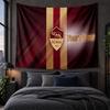 Arazzo Personalizzato da Appendere alla Parete Tessuto Artistico Sfondo con Motivo AS Roma FC