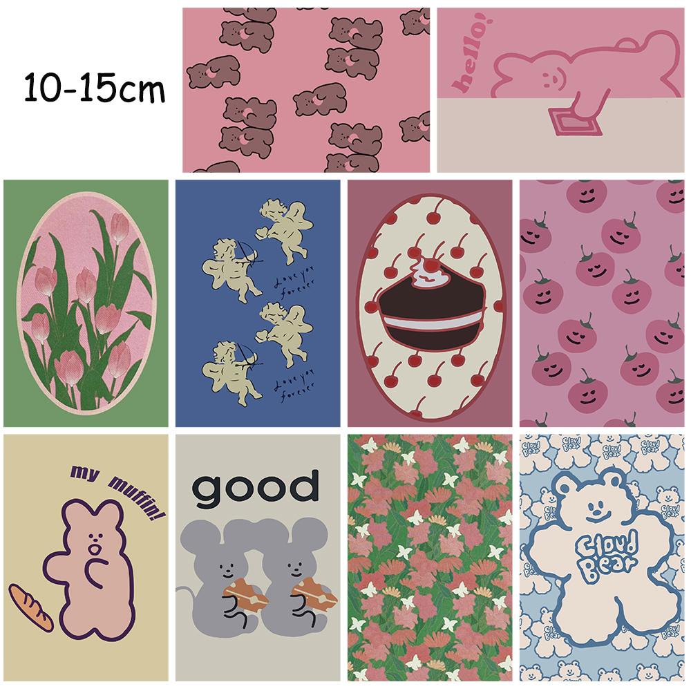 10PCS Korean Series Stickers Posters Nostalgia Laptop Aesthetic Luggage Photography Art Living Gift DIY Decal Greeting Card