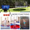 Safety Trampoline Basketball Hoop Kit Multipurpose Portable Basketball Hoop Toys  Indoor Outdoor