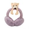 Soft For Children Stuffed Funny Unisex Female Ear Flap Bear Shape Earwarmer Cute Cartoon Earmuff