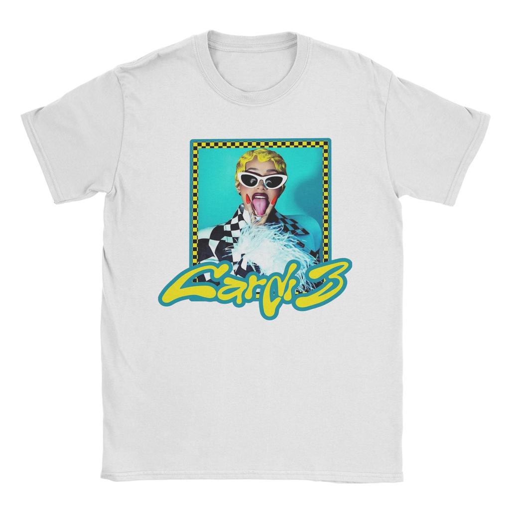 Rapper Cardi B T-Shirts for Men  Humor Cotton Tee Shirt Round Neck Short Sleeve T Shirt Plus Size Tops