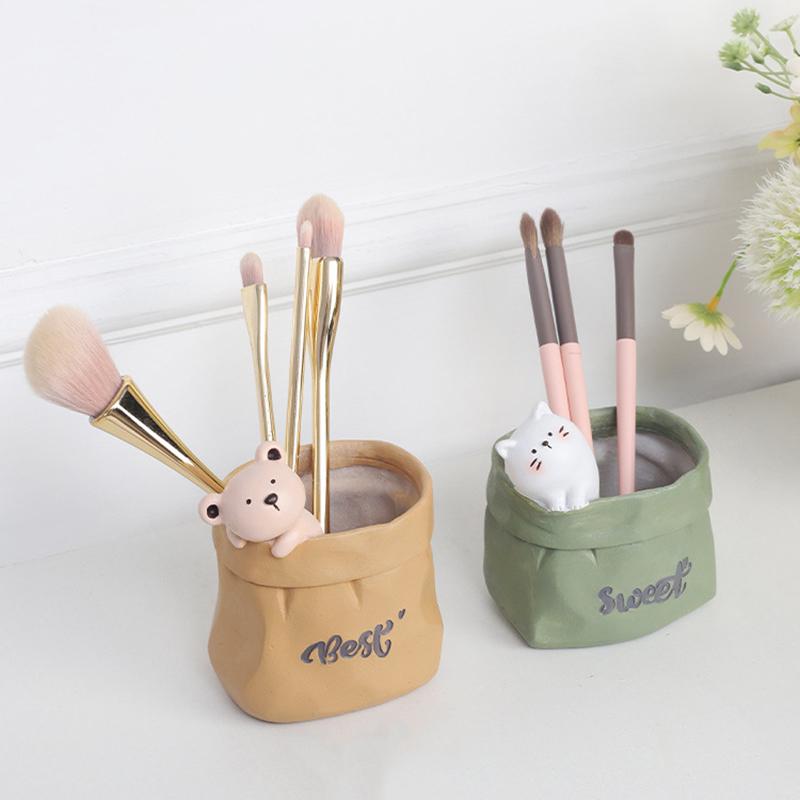 Cute Animal Succulent Pot Resin Flower Pot Planter Home Decor Indoor Decoration Desktop Ornaments Bonsai Plant Pot