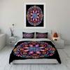 Mandala Pattern Three-Piece Set Soft Comfortable Duvet Cover Bedding Set Included 1*Duvet Cover & 2*Pillowcases, Gift