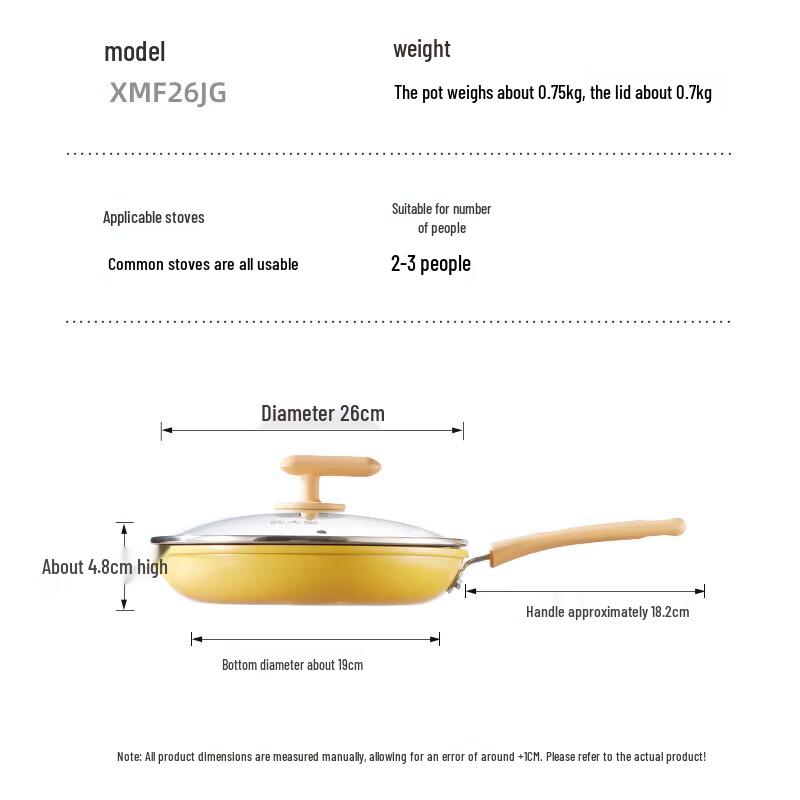 COOKER KING Little Bee 26cm Aluminum Frying Pan