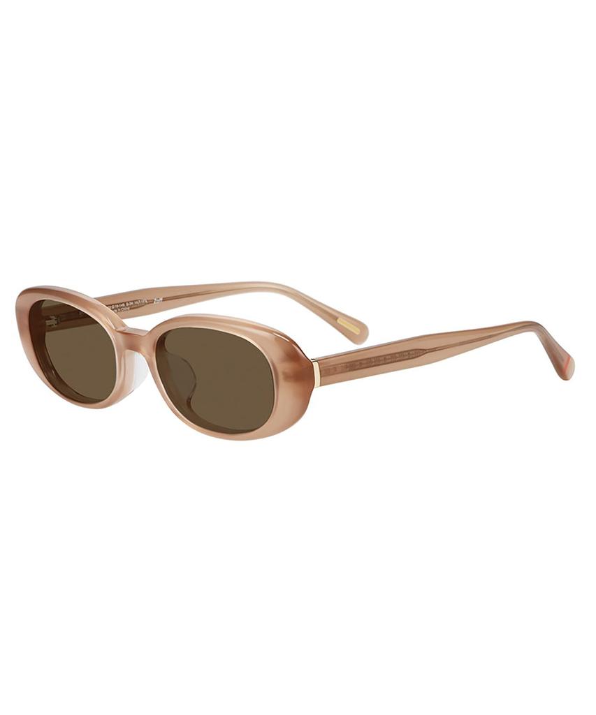 Oval Sunglasses UNITED ARROWS Colored thick UV unisex [Zoff] (Brown, ZA261G05_42C1) - lenses, frame, stylish, protection, unisex, men's, women's,