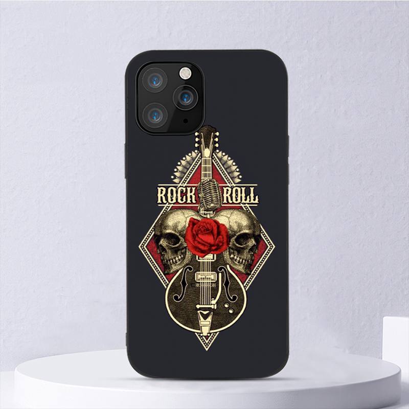 Pouzdro na telefon Rock N Roll Old School pro Iphone 11 12 Mini 13 14 Pro Xs Max X 8 7 6s Plus 5 Se Xr Shell