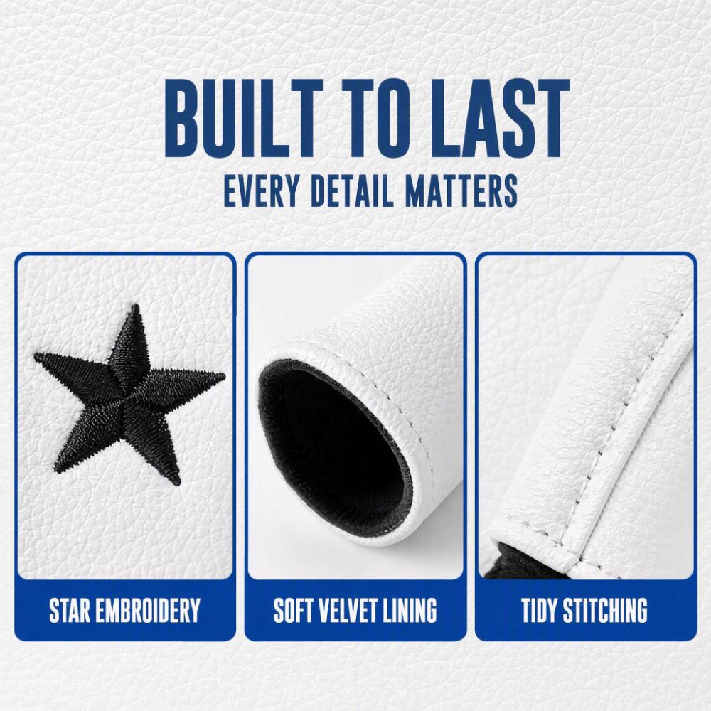 PU Leather Alignment Stick Cover Star Embroidery Alignment Stick Holder  Outdoor Training