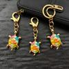 10/12pcs DIY Charms Turtle Key Chain Metal Mini Tortoise Pendant Tortoise Keychains  Small Gifts