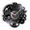 Steampunk Baykuş Duvar Sanat Duvar Saati Vintage Vinil Kayıt Saati Ev Dekor Dişli Dişli Gece Baykuşu Steampunk Kişiselleştirilmiş Duvar Saati