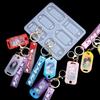 Shiny Glossy Silicone Decoration Molds Geometry Ornament Keychain Mold DIY Pendant Jewelry Epoxy Resin Crafting Molds