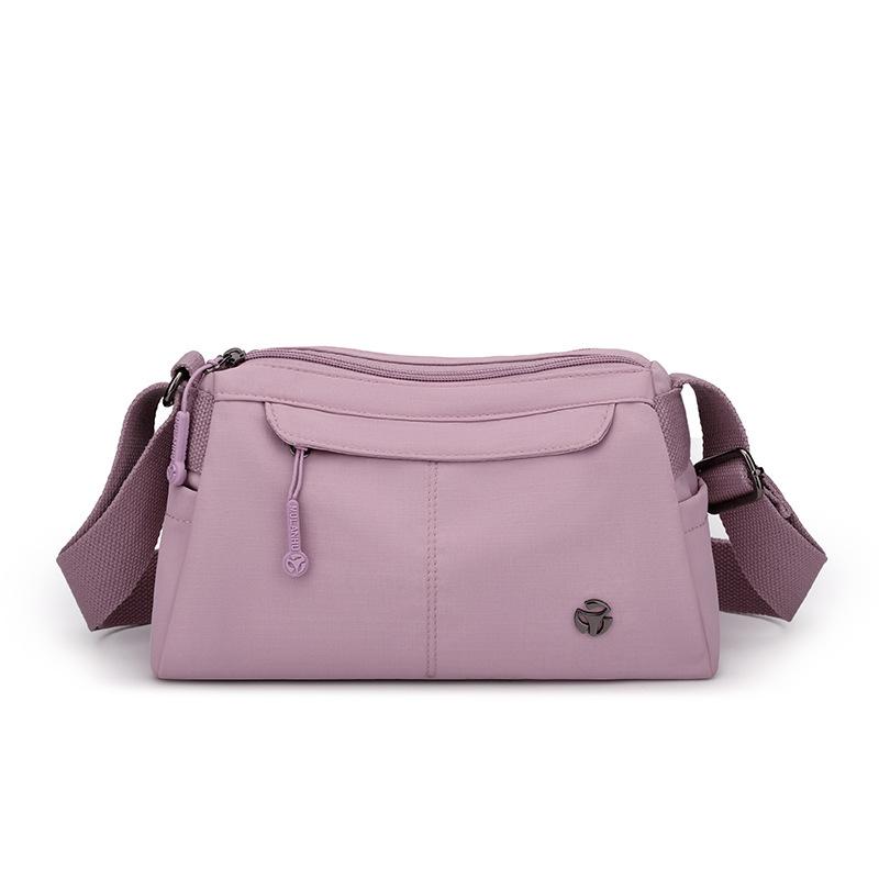 Women's Lightweight Nylon Bag Solid Color Shoulder Bag