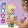 Hasbro Baby Alive Fun Shaking Baby Doll with Blonde Hair, Frog-Print Outfit, Over 25 Sound Effects Including Laughter, Dancing, Drinking, and Peeing,