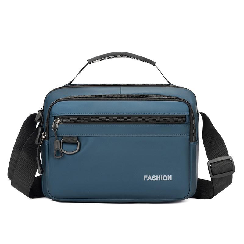 Business Handbag Men's Shoulder Bag Large Capacity Multi-Layer Crossbody Bag