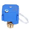 Motorized Ball Valve Brass Straight Pipe Pressure Device with Switch Indication BSP DN15 DC12V