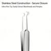 Professional Stainless Steel Blackhead Extractor Set Of 7 Pieces For Deep Pore Cleaning And Skin Cares