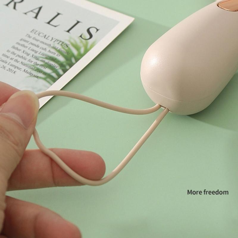 Pocket USB Fan Mini Fan Rechargeable USB Fan Handheld Fan Hand Fan with Lanyard, Perfect for Traveling Convenient Use