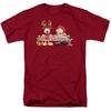 26 Garfield Christmas Banner T Shirt Mens Licensed Odie Comics Tee Cardinal Unisex T-Shirt
