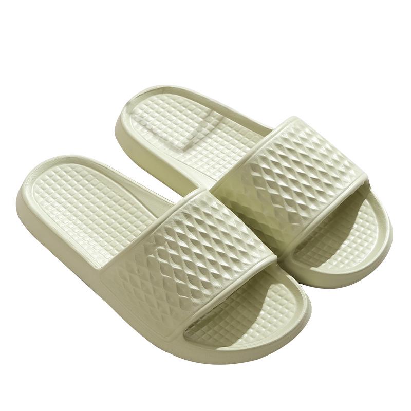 Couple's EVA Slippers - Soft Arch Support, Odor-Resistant, Non-Slip, Simple Solid Color for Home & Dormitory Use