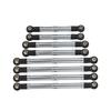 GPM Metal Alloy Adjustable Full Set Tie Rod Links 9742R+9749 for Traxxas 1/18 TRX4M TRX-4M Defender Bronco RC Crawler Car