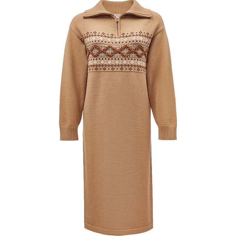 

Женское вязаное платье VEROMODA в скандинавском стиле с длинным рукавом S