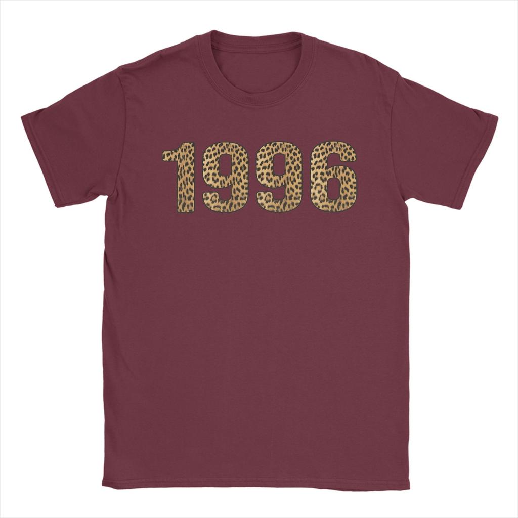 Unisexs TShirt 1996 Leopard Print 30th Birthday 30 Years Old Casual Cotton Tees Short Sleeve T Shirt Crewneck Clothing Printed