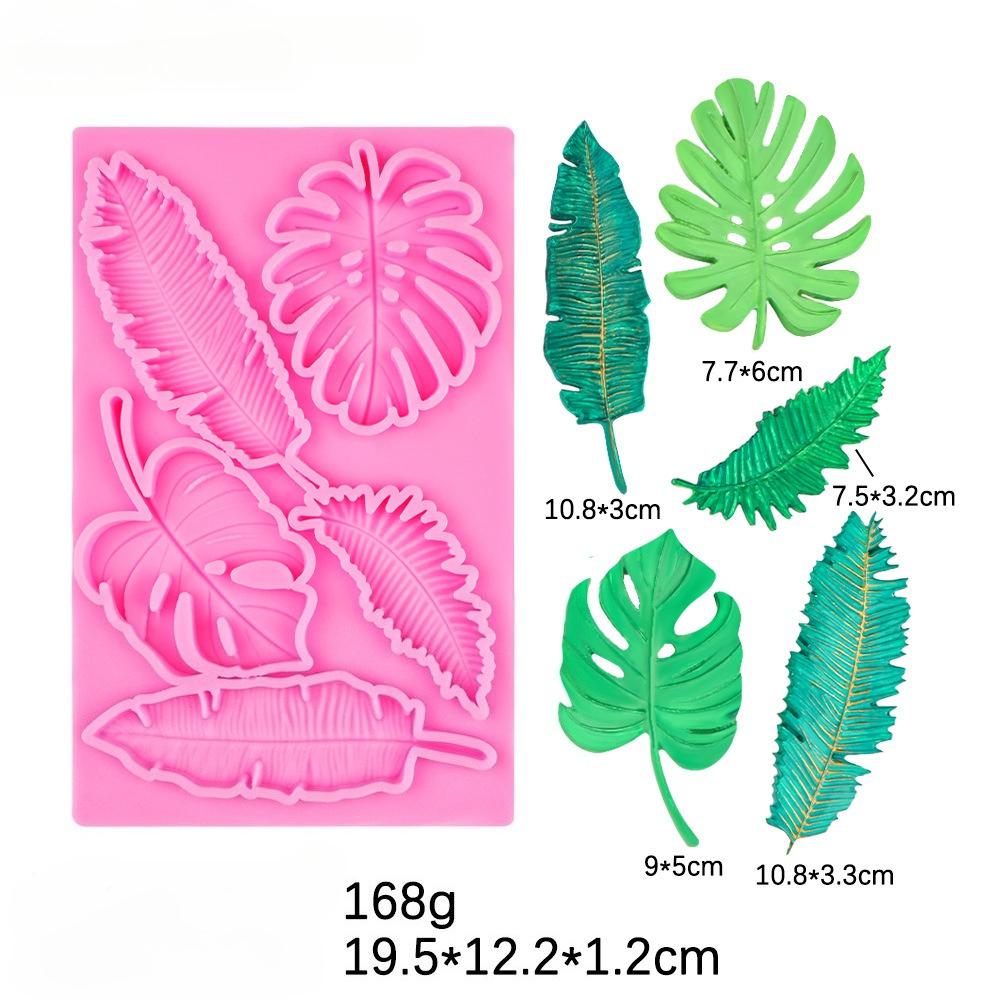 Feather Turtle Maple Back Leaf Peacock Shaped Silicone Mold for Baking Cakes Chocolate and Home Decor Mould