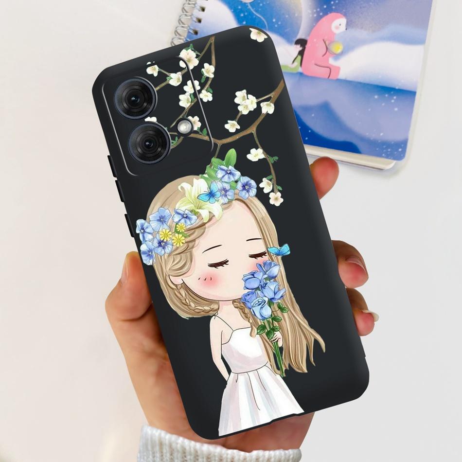 For Motorola Moto G84 Case MotoG84 G 84 5G 2023 Cute Painted Soft Silicone TPU Phone Back Cover Bumper