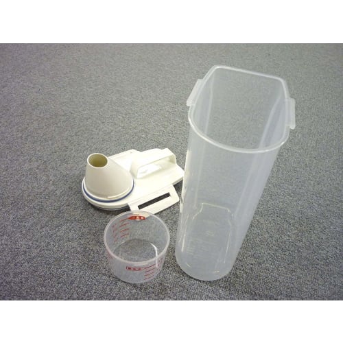 Asvel Rice Container, Clear, 2000ml, Airtight, 2kg Capacity, Pack of 2