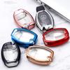 Good Quality TPU+PC Car Key Case Cover Key Holder Chain Ring For Mercedes Benz W203 W210 W211 W124 W202 W204 AMG