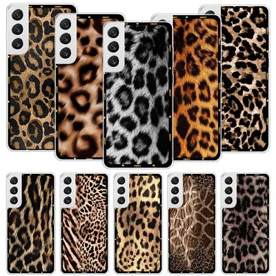 Tierischer Leopardenmuster-Handyhülle für Samsung Galaxy S26 S25 Edge S24 S23 FE S22 Ultra S21 Plus S20 + Fundas Cover Coque Galaxy S2