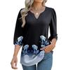 Women's 3/4 Sleeve Shirts Graphic Tees Shirts Casual Basic Tops Pullovers