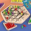 Wooden Geometric Chain Triangular Board Game For Brain Training And Family Interaction