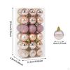 36 Pieces Christmas Ball Ornaments, Small Hanging Decorations for Celebration