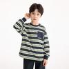 Xiaoyinman Boys' Retro Stripe Long Sleeve T-Shirt
