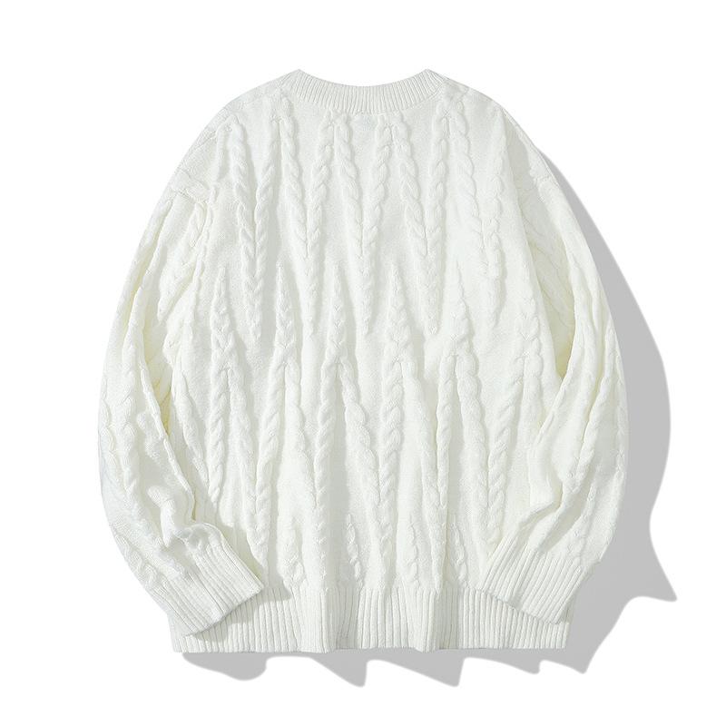 Men's Japanese Style Trendy Loose Knit Sweater - Autumn/Winter Retro Fashion