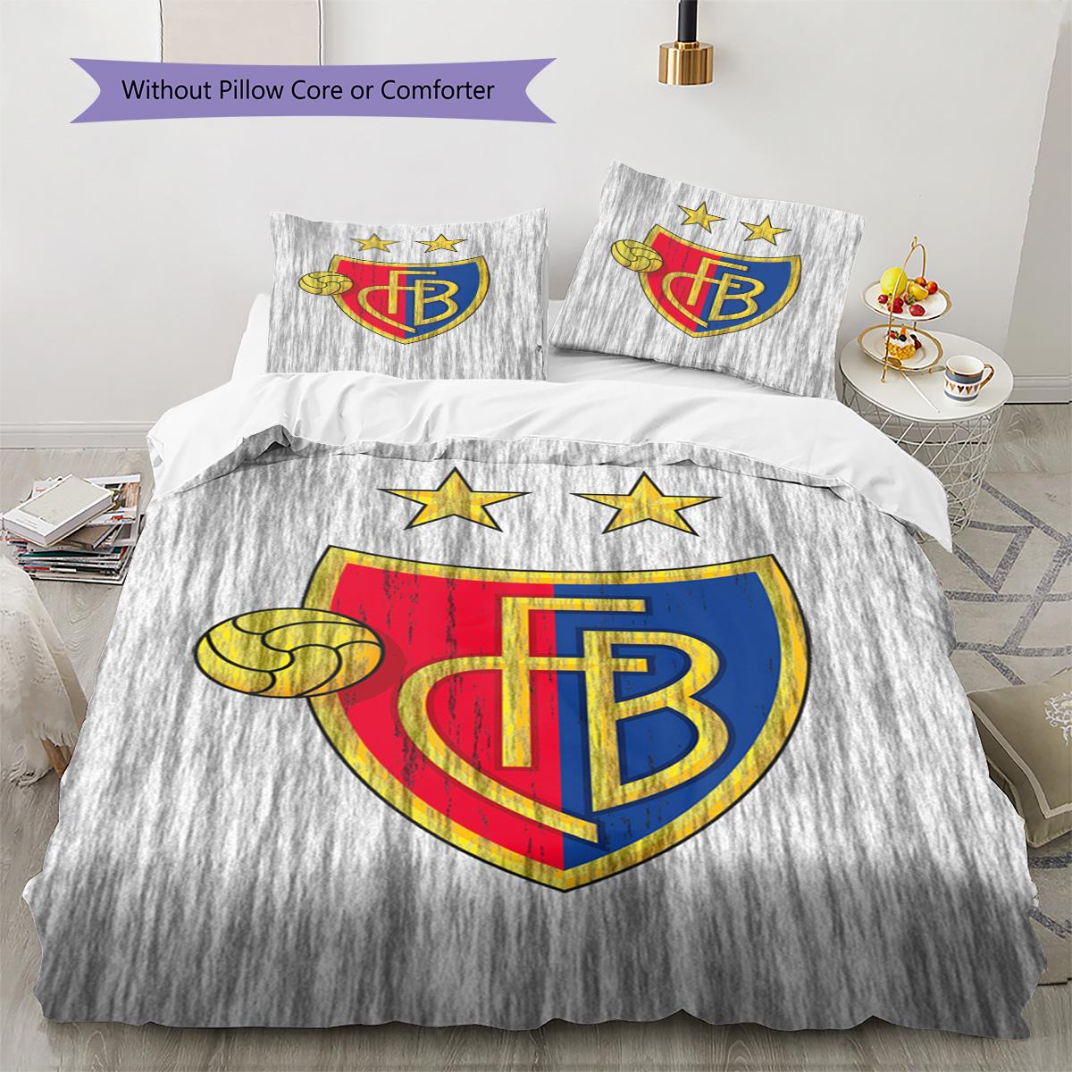 

FC Basel Pattern Bedding Set Quilt Cover Pillowcase Home Decor Gift (1 * duvet cover + 2 * pillowcase, without core) 135x200cm