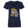 Indiana Hoop Grafik - 2025 Champions Inspiriertes Design Damen V-Ausschnitt T-Shirt Unisex T-Shirt