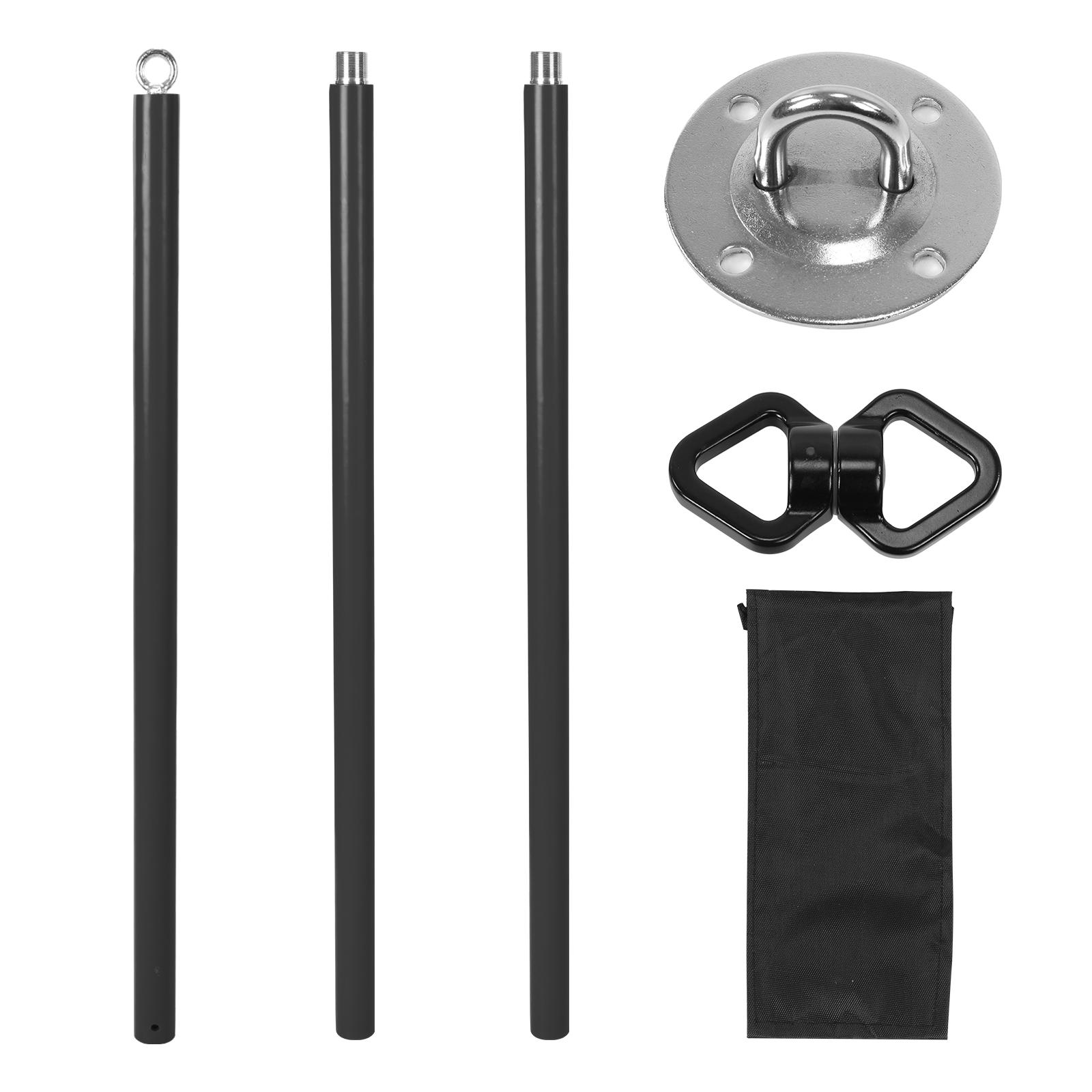 9.8ft/3m Portable Dance Pole For Home Adjustable Height Fly Dance Pole Removable Dance Equipment for Home Gym Bar чёрный