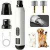 ABKP-Quiet Pet Nail Grinder With LED Light, 5-Speed Adjustable Dog Nail Grooming Tool For Home- Small, Medium, Large Pets Compat