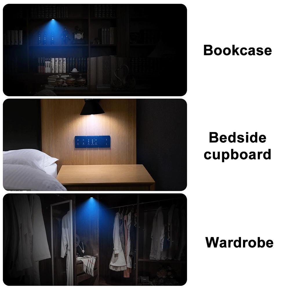 Wireless LED Car Lights Touch Light Roof Ceiling Sensor Read Lamp Multi Color Mini USB Charging Light Auto Interior Accsesories