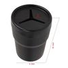 1Pc  Multifunctional Car Mini Trash Bin Cup Holder Car Trash Can Auto Holder Cap Mounts Black Plastic Interior Accessories