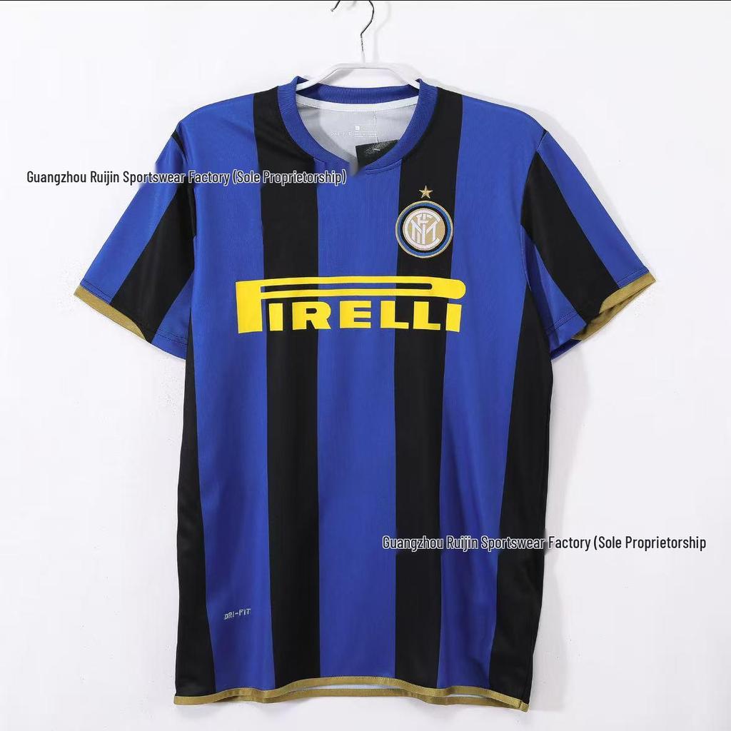 Maglia da Calcio Retrò Uomo AC Milan/Inter Milan/Juventus - Manica Corta Estiva, Ampia e Traspirante.