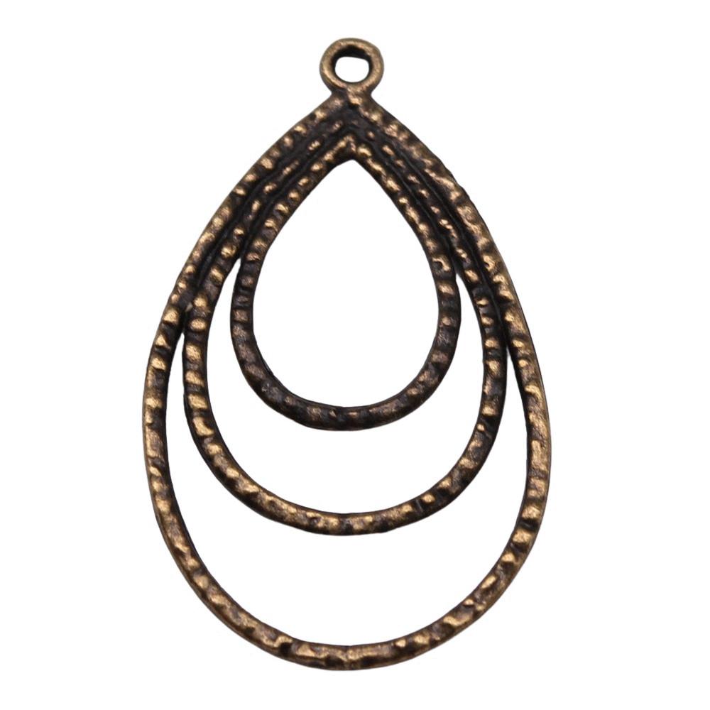 Berloques Pingentes Ondulados Gota de Água Espiral Materiais de Joalheria Infantil QC135