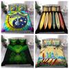 Quil;t Duvet Cover Set Aotearoa Bedding Set Manaia Silver Fern Paua Shell Pillowcase