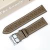 22mm Calf Leather Universal Watch Band for Smart Watch-Genuine Leather Calf Leather Breathable Open Hole Watch Band for Huawei Watch Xiaomi Watch